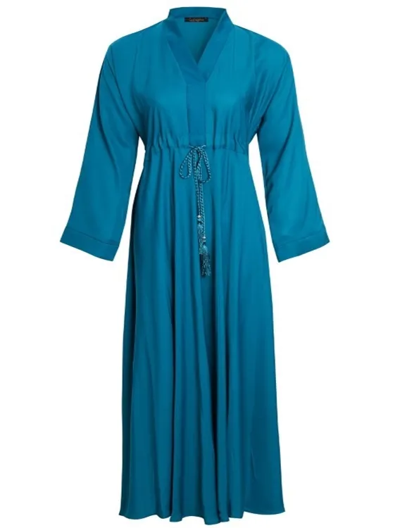 Teal Fozia Abaya