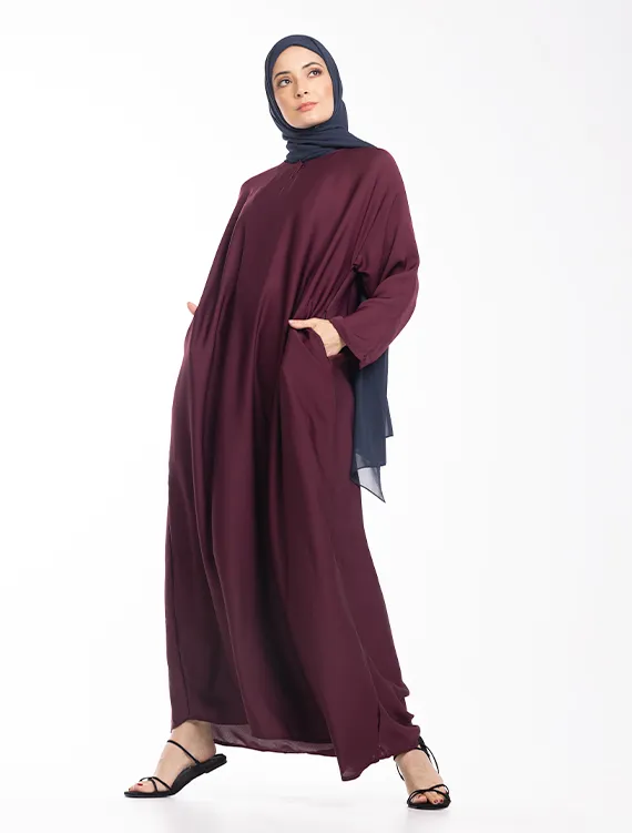 Plum Basic Abaya
