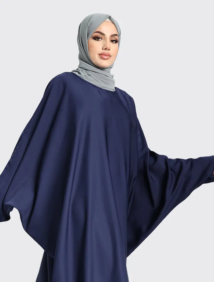 Navy Batwing Abaya