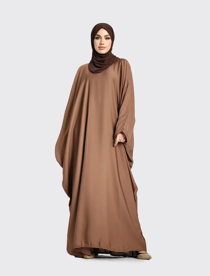 Mocha Batwing Abaya