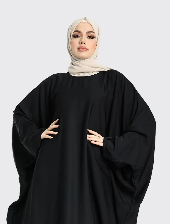 Black Batwing Abaya