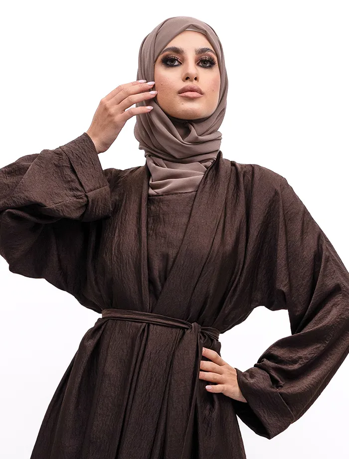 Brown Simple Kimono